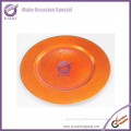 18269 beaded plastic disposable charger plate wholesale